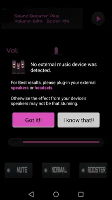 Sound Booster Plus android App screenshot 0